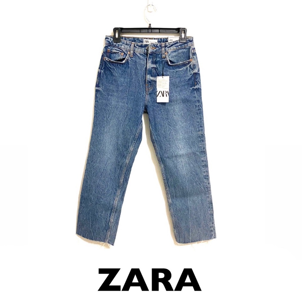 ZARA HW Premium Ankle Straight Jeans US 28 or US 6